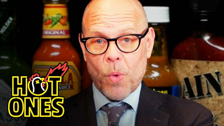 Hot Ones — s05e15 — Alton Brown Rigorously Reviews Spicy Wings