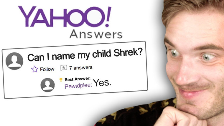 PewDiePie — s10e291 — I Give Life Advice to Strangers on Yahoo Answers. (good) /r/yahooanswers top all