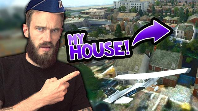 PewDiePie — s11e183 — Flying Into My House in Flight Simulator 2020