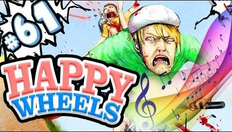 PewDiePie — s03e446 — HAPPY WHEELS MUSIC! - Happy Wheels - Part 61