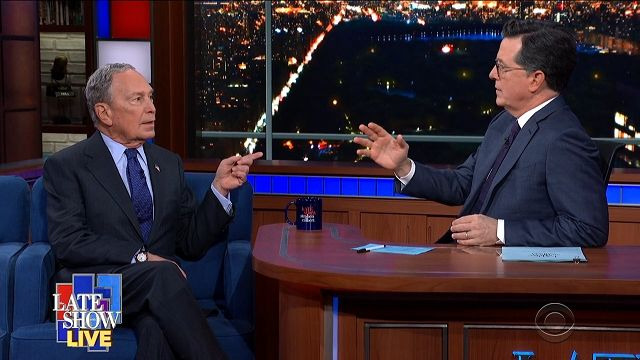 The Late Show with Stephen Colbert — s2020e07 — Michael Bloomberg (Live Show)