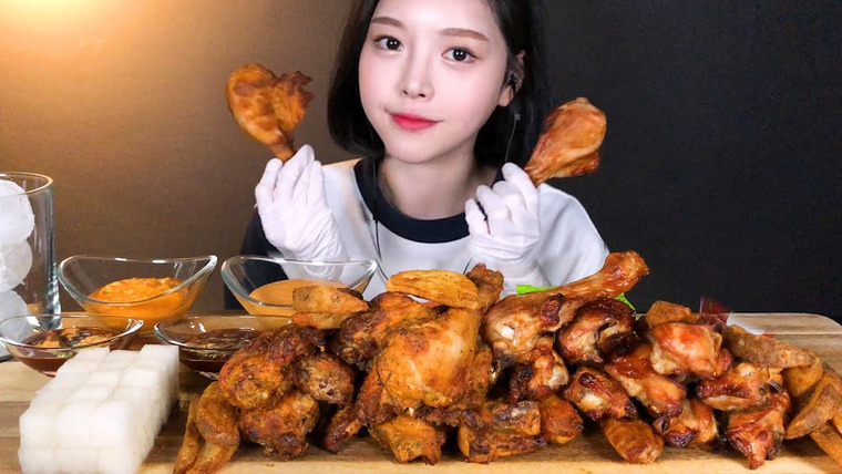 문복희 Eat with Boki — s01e94 — SUB)굽네 오리지널 고추바사삭 치킨 먹방 (feat.치트킹) 리얼사운드 Oven Roasted Chicken Mukbang ASMR
