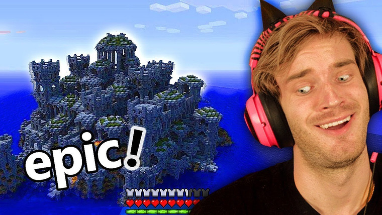 PewDiePie — s10e192 — I FOUND an OCEAN TEMPLE in Minecraft! (epic) - Part 11