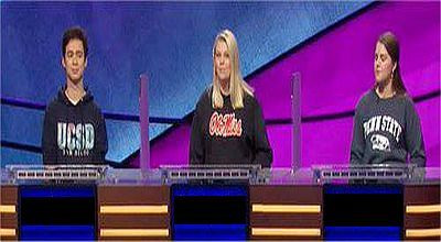 Jeopardy! — s2020e71 — Brayden Smith Vs. David Kaye Vs. Teal Patterson, show # 8241.