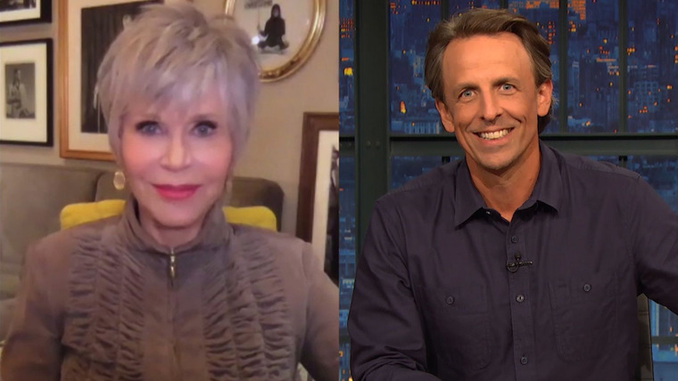 Late Night with Seth Meyers — s2020e103 — Jane Fonda, Jorma Taccone, Bones UK