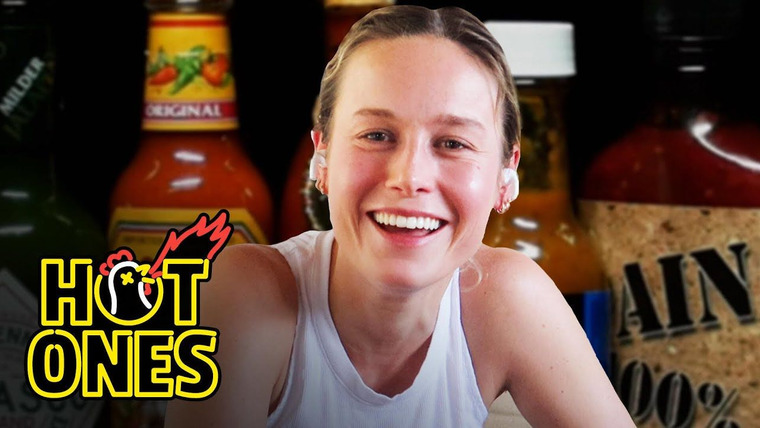 Hot Ones — s12e02 — Brie Larson Takes On a New Form While Eating Spicy Wings