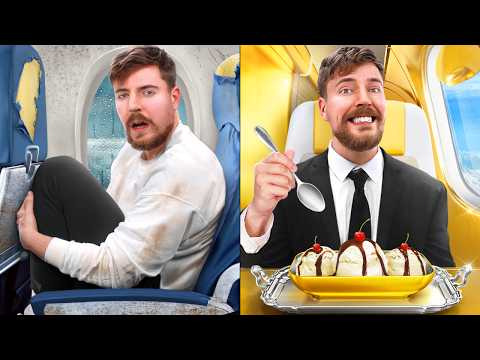 Мистер Бист — s12e03 — $1 vs $500,000 Plane Ticket! (Билет на Самолет за $1 vs $500,000!)