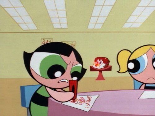The Powerpuff Girls — s03e06 — Three Girls and a Monster / Monkey See, Doggie Two