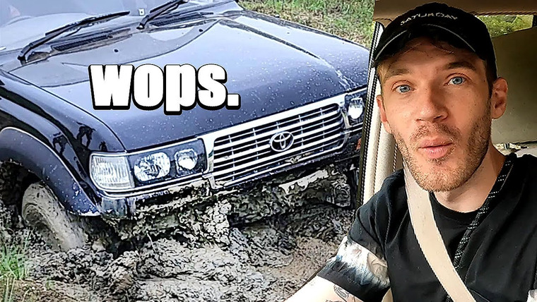 PewDiePie — s13e61 — I took my car off road… (Oops)