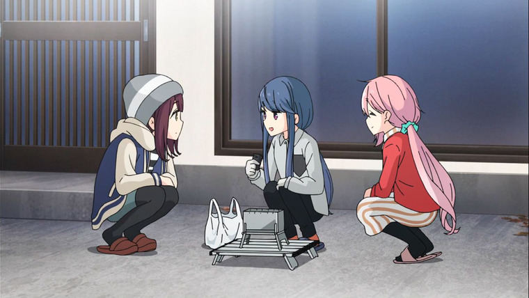 Yuru Camp△ — s02e03 — Surprise Camping and Some Deep Thoughts