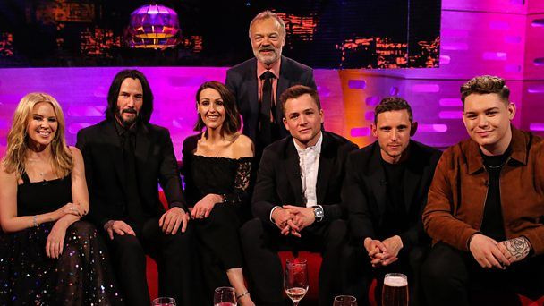 The Graham Norton Show — s25e05 — Keanu Reeves, Kylie Minogue, Taron Egerton, Jamie Bell, Suranne Jones, Michael Rice