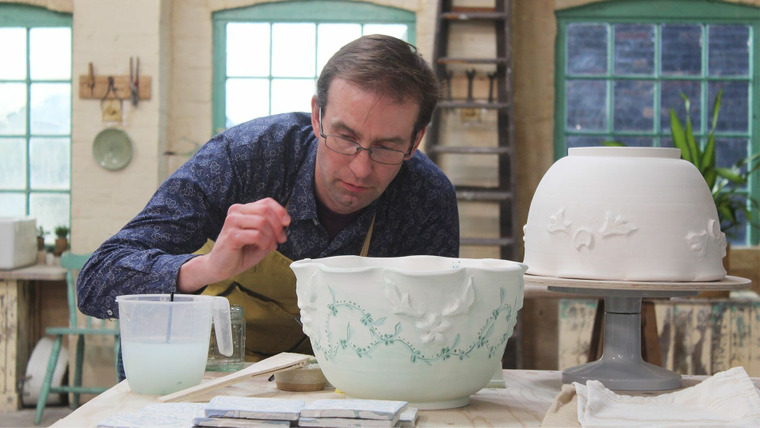 The Great Pottery Throw Down — s06e09 — Turkish Bath Sinks and Moorcroft Tube Lining