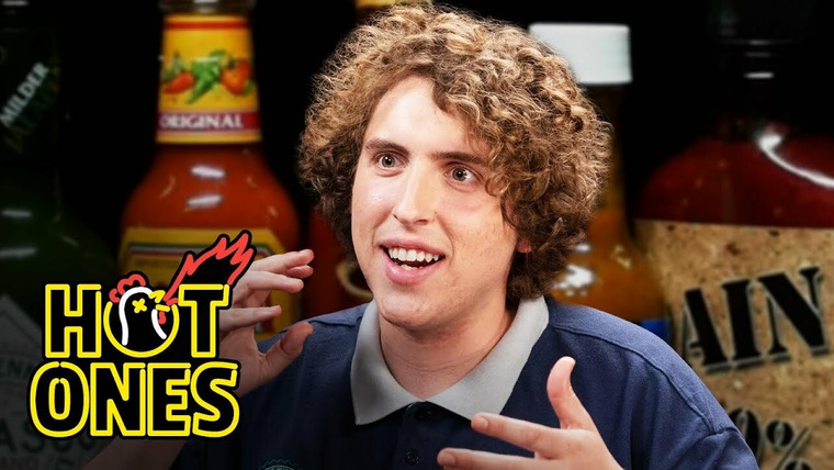 Hot Ones — s18e06 — Andrew Callaghan Goes For the Marrow While Eating Spicy Wings