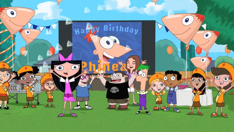 Финес и Ферб — s03e05 — Phineas' Birthday Clip-O-Rama!