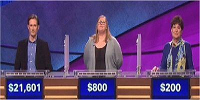 Jeopardy! — s2015e196 — Hunter Appler Vs. Amber Garrett Vs. Barbara Amster, show # 7256.