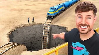 Мистер Бист — s12e07 — Train Vs Giant Pit (Поезд vs Огромная Пропасть