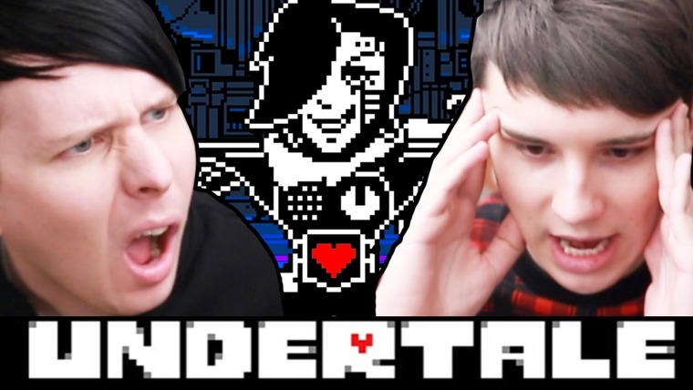 Dan and Phil — s03e50 — WE ARE HARD-CORE! - Dan and Phil play: Undertale #8