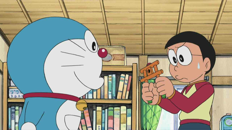 Дораэмон — s11e17 — Something happens at 7 / The cane of the surprise boxes / The dullest boy that Nobita