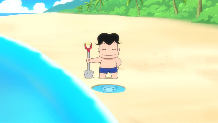 Мальчик Асибэ: Вперед, вперед, Гома-тян! — s01e13 — It's Summer! It`s the Sea! It's Goma-chan!