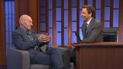 Late Night with Seth Meyers — s2014e49 — Patrick Stewart, Adam Duritz, Counting Crows