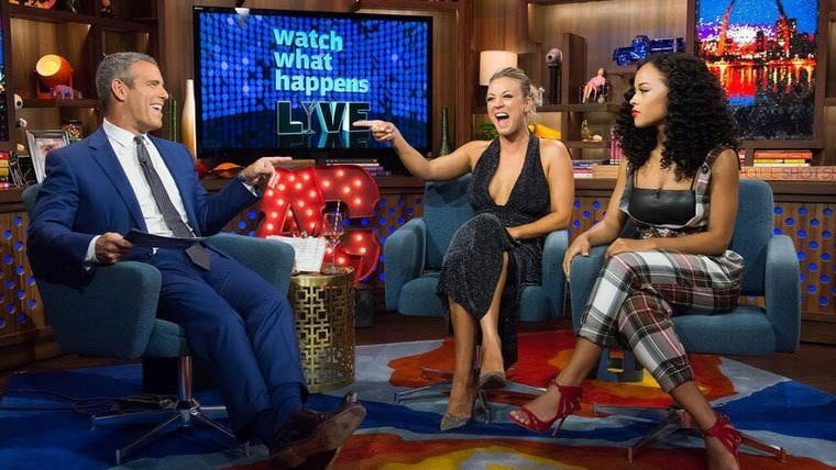 Watch What Happens Live — s12e146 — Kaley Cuoco-Sweeting & Serayah