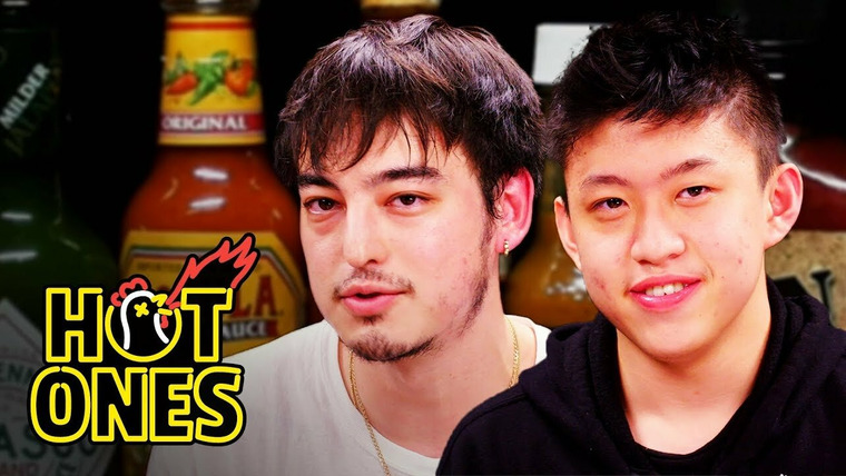 Hot Ones — s06e06 — Joji and Rich Brian Play the Newlywed Game While Eating Spicy Wings