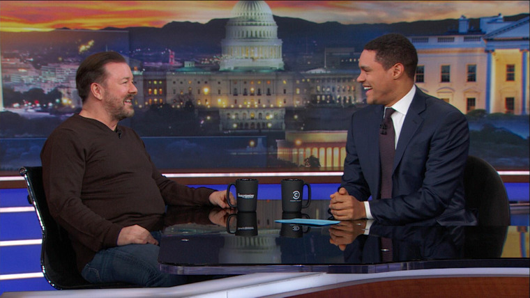 The Daily Show with Trevor Noah — s2018e11 — Ricky Gervais