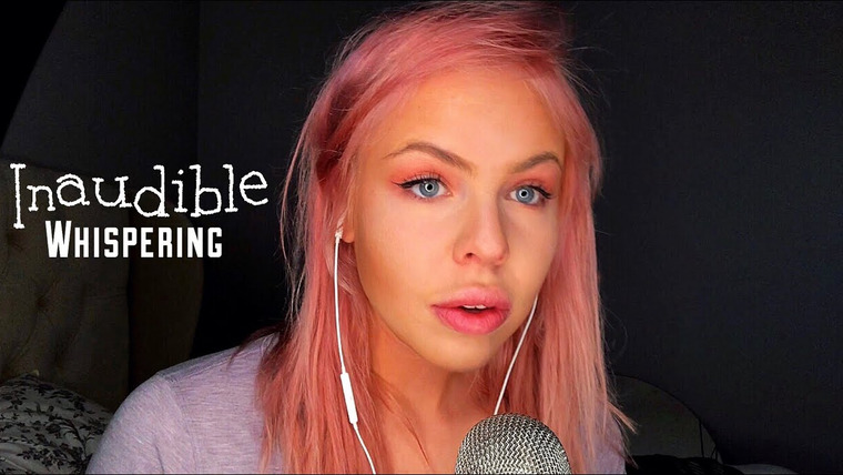 HunniBee ASMR — s02e08 — ASMR Intense Inaudible Whispering, Crackle-y Mouth Sounds, Up Close