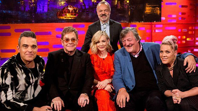 The Graham Norton Show — s22e09 — Elton John, Stephen Fry, Carey Mulligan, Robbie Williams, P!nk