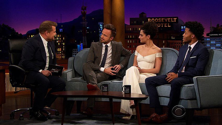The Late Late Show with James Corden — s2017e13 — Aaron Paul, Jenny Slate, Jermaine Fowler