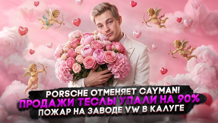 Асафьев. Жизнь — s10e02 — Porsche отменяет Cayman! | Продажи Теслы упали на 90% | Пожар на заводе VW в Калуге
