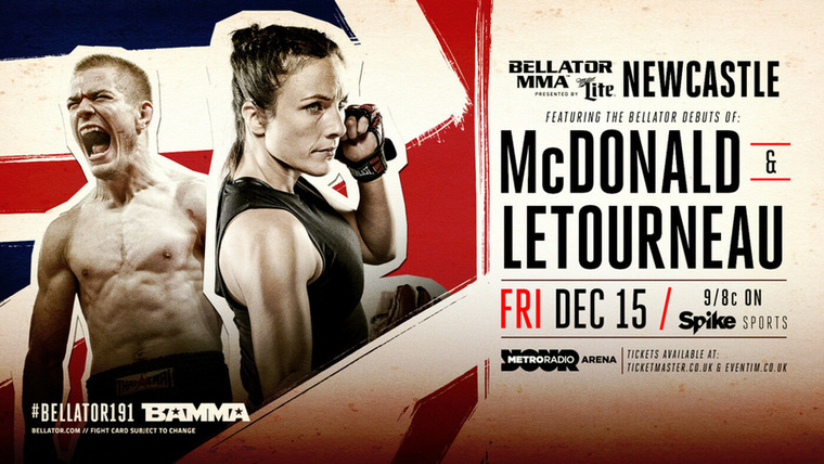 Bellator MMA Live — s14e23 — Bellator 191: McDonald vs. Ligier