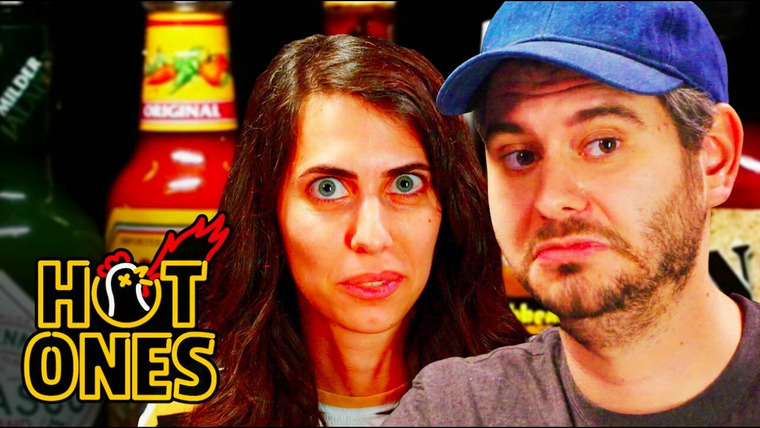 Hot Ones — s03e11 — H3H3 Productions Does Couples Therapy While Eating Spicy Wings