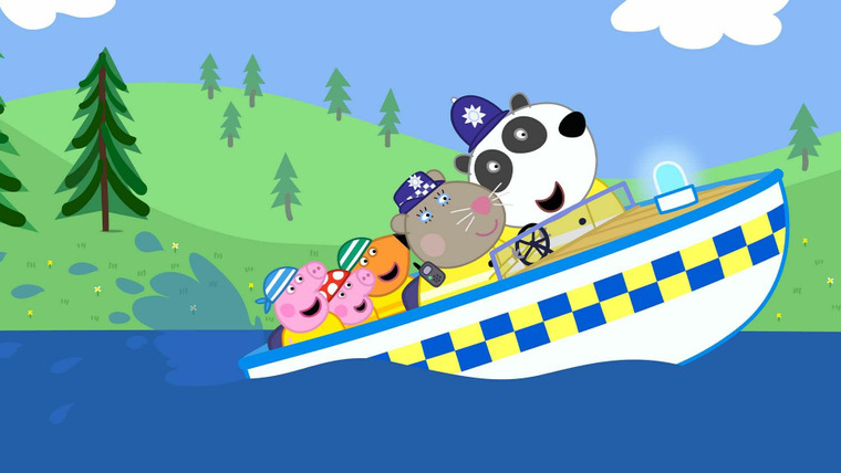 Свинка Пеппа — s07e24 — Police Boat