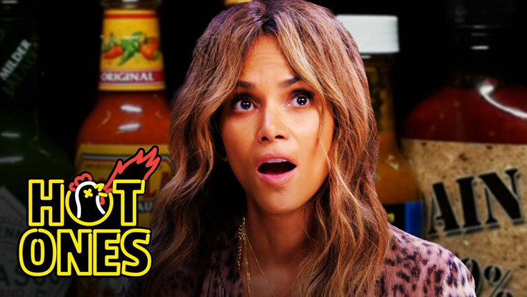 Hot Ones — s09e02 — Halle Berry Refuses to Lose to Spicy Wings