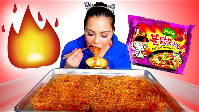 Veronica Wang — s05e01 — MALA SPICY FIRE NOODLE CHALLENGE 먹방 MUKBANG 신메뉴 EATING SHOW