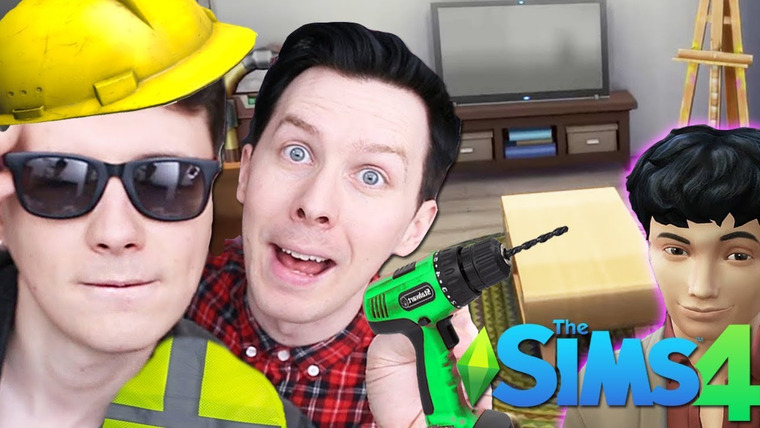 Dan and Phil — s05e21 — DREAM TEEN BEDROOM MAKEOVER - Dan and Phil Play: Sims 4 #53