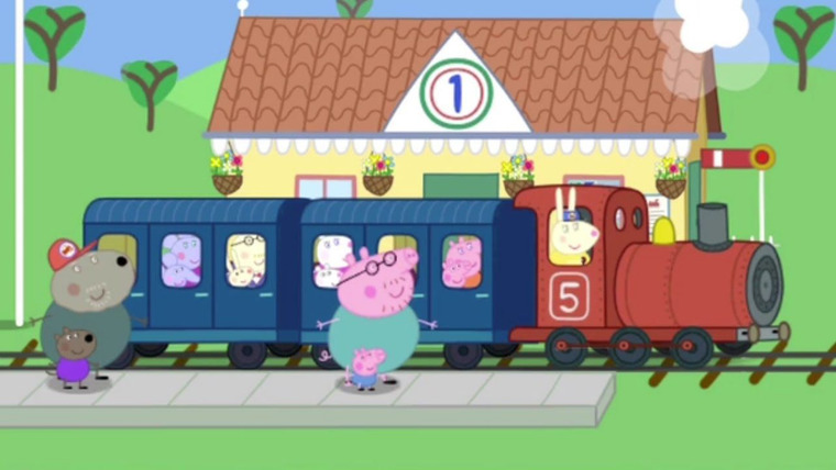Свинка Пеппа — s03e18 — The Train Ride