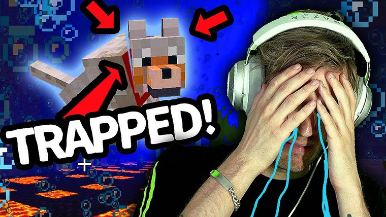 ПьюДиПай — s10e190 — My minecraft Dog is TRAPPED underwater (HELP ME!!!) - Part 9