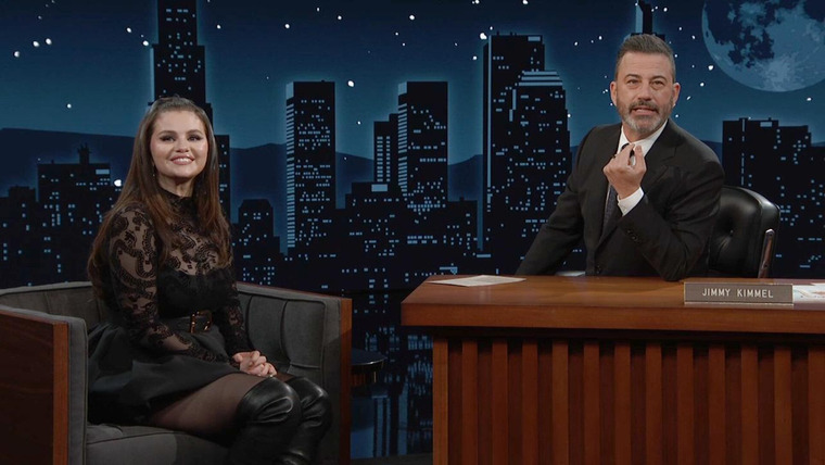 Jimmy Kimmel Live — s2024e26 — Selena Gomez, Ebon Moss-Bachrach