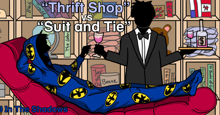 Todd in the Shadows — s05e10 — "Thrift Shop" by Macklemore vs. "Suit & Tie" by Justin Timberlake