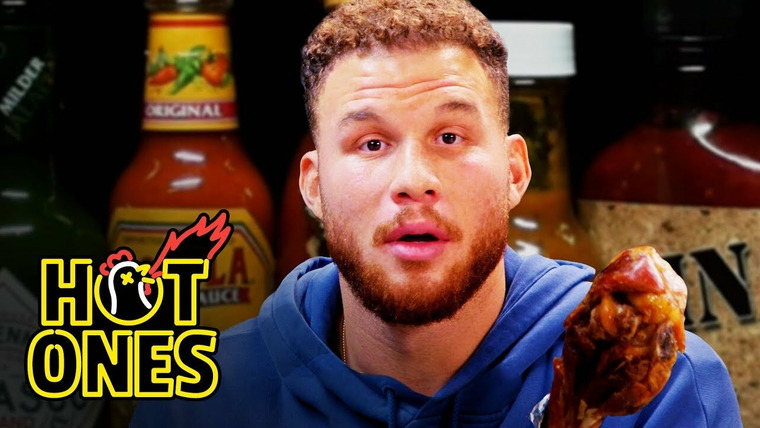 Hot Ones — s07e08 — Blake Griffin Gets Full-Court Pressed by Spicy Wings