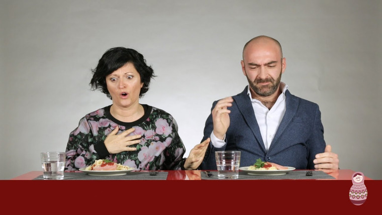 Эмоциональные итальянцы by MilanTV — s02e14 — Итальянцы пробуют макароны по-русски