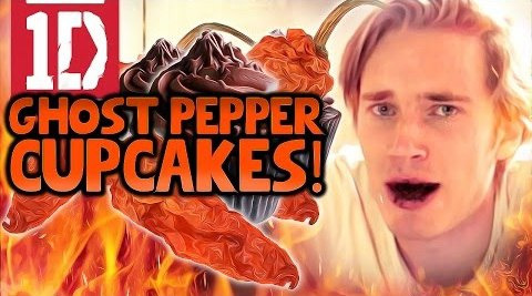 PewDiePie — s05e284 — ONE DIRECTION GHOST PEPPER CHALLENGE CUPCAKES!