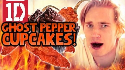 ПьюДиПай — s05e284 — ONE DIRECTION GHOST PEPPER CHALLENGE CUPCAKES!