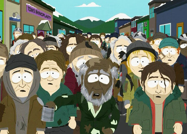 Южный Парк — s11e07 — Night of the Living Homeless