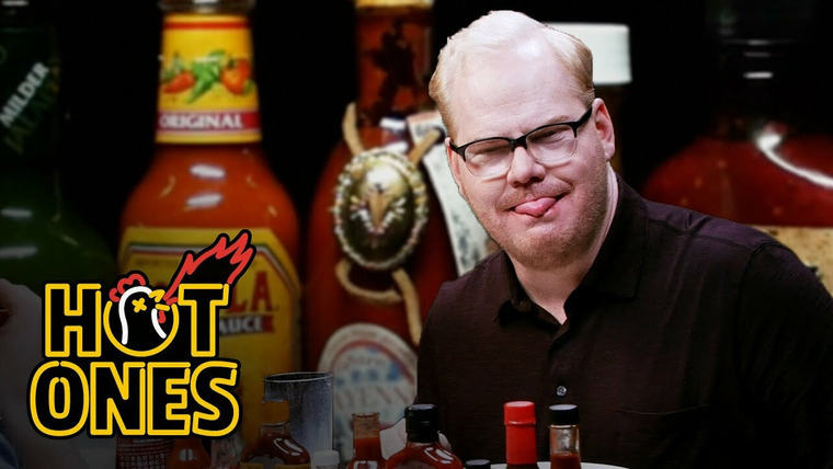 Hot Ones — s02e13 — Jim Gaffigan Rediscovers His Flop Sweat Eating Spicy Wings