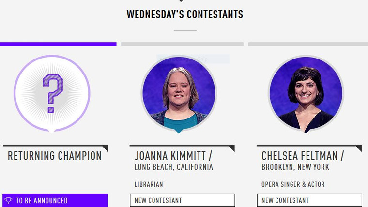 Jeopardy! — s2017e178 — 2018 Teachers Tournament Semifinal Game 3, show # 7698.