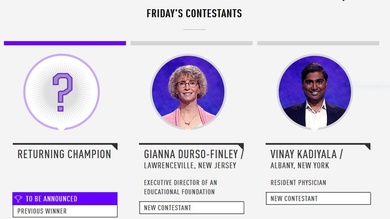Jeopardy! — s2018e35 — Dhruv Srinvasachar Vs. Torri Campbell Vs. Todd Laplace, Show # 7785.