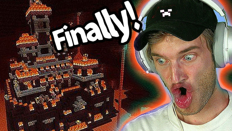PewDiePie — s10e193 — I found a Nether Castle in Minecraft! - Part 12